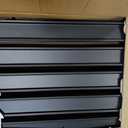 Privacy Fence Screen for AC & Trash, 42" H × 38" W（3P） Metal No-Dig Panel
