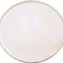 DN DECONATION White Wood Tray, Large Decorative Tray for Coffee Table, Ottoman, Decorative Round Trays, Accent Tray for Dining Room, Living Room, Farmhouse Decor (15", Washed White)