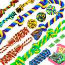 XL Dog Chew Toys for Aggressive Chewers Large Breed, 14 Pack Tough Indestructible Dog Toys for Aggressive Chewers, Durable Puppy Chew Toys for Teething, Heavy Duty Cotton Dog Rope Toys for Large Dogs