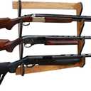 Rush Creek Creations | Indoor Gun Rack for up to 3 Rifles or Shotguns, Premium Wood Construction with Scratch-Resistant Finish Gun Storage for Firearms, Alternative for Gun Safe for Rifles and Pistols