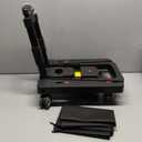 Folding Hand Truck Lightweight Hand Truck Dolly Foldable,Luggage cart with 4 Rotate Wheels, Utility Cart with Adjustable Handle,Collapsible Dolly for Moving (Black)