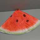 Watermelon Blanket, Funny Food Blanket for Adults & Kids, Realistic 36 Inch Round Throw (Color18)