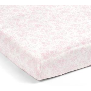 Lush Decor Garden of Flowers Soft & Plush Fitted Crib Sheet, 52"x 28", Pink