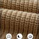 SHEWIN Womens Oversized Long Cardigan Sweaters Open Front Button Long Lantern Sleeve Knit Chunky Sweater Outerwear Coats (Brown)