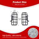 for Bronco Raptor Tail Light Guard Trim Cover Bezel Compatible with Ford Bronco Raptor 2021 2022 2023 2024 Black Exterior Accessories 2pcs