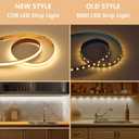 BENLUN 12V COB LED Under Cabinet Strip Lighting Kit 32.8ft, 3000K Warm White Cuttable LED Tape Lights 8W/M CRI 93 320LEDs/M with Dimmer and Power Supply for Kitchen Bookcase Shelf Display