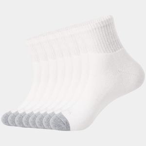 WANDER Men's Athletic Ankle Socks 8 Pairs Thick Cushion Running Socks for Men&Women Cotton Socks M