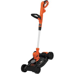BLACK+DECKER 3-in-1 Corded Lawn Mower, String Trimmer & Edger, 12-Inch (BESTA512CM)