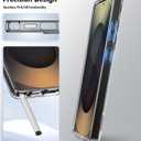 for Samsung Galaxy S25 Ultra Case Clear with Invisible Kickstand, [Fit for Magsafe][Anti-Yellowing], Anti-Slip Military Grade Shockproof Protective Magnetic Phone Case, Clear Stand