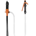 Battery Operated Gas Pump with Nozzle - Battery Powered Gasoline Transfer Pump With 3 FT Long Hose 2.2 GPM Transfer Pump For Water Kerosene Gas Can Hand Fuel Pump