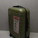Wrangler Smart Spinner Hardside Luggage, 22-Inch Carry-On, Olive Green