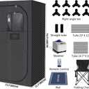 Portable Sauna, Steam Sauna for Relaxation, Detox and Muscle Relief, Personal Indoor Sauna Box with 3L/1500W Steamer, 9 Levels Up to 140°F Portable Sauna for Home, Bedroom, Living Room