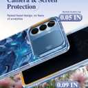 GVIEWIN for Samsung Galaxy S26 Plus Case,[Slide Camera Cover & Built-in Privacy Screen Protector] [Military-Grade Shockproof] Marble Full Body Protection Phone Case for S26+ Plus 6.7",Star Abyss/Blue