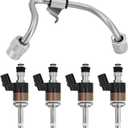 06160-5PA-305 Fuel Injectors line Kit Compatible with Honda Civic Si 2017-2020 Fit for CR-V 2017-2021 For Accord 2018-2021 L4 1.5L Turbo # 16010-5PA-305