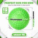 12Pcs Plastic Baseballs for Kids, Neon Baseball Tballs Backyard Game, Lightweight Plastic Replacement Balls Outdoor Baseball Toy Back to School Gift for Kids Yard Games Set