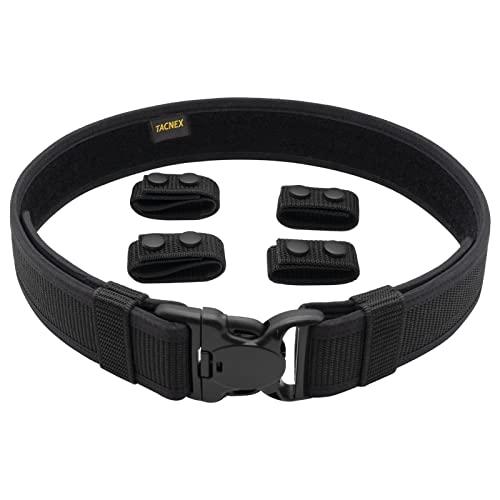 TACNEX Duty Belt Nylon Stiff Utility Belt Police Correctional Officer Work Patrol Gear Carrier L
