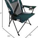 Kijaro Sports Fan Folding Chair, 26" L x 35.5" W x 37" H, Philadelphia Eagles