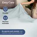 King Size 4 Piece Sheet Set - Comfy Breathable & Cooling Sheets - Hotel Luxury Bed Sheets for Women & Men - Deep Pockets, Easy-Fit, Extra Soft & Wrinkle Free Sheets - Ice Blue Oeko-Tex Bed Sheet Set