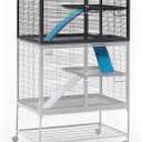 Critter Nation by MidWest Homes for Pets Add-On Unit, Small Animal Cage Extension for Rats, Chinchillas, Ferrets and Sugar Gliders, with Full-Width Doors, Ramps, Resting Shelf and Removable Base Pan (Sliver)