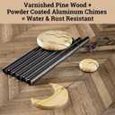 Wind Chimes for Outside - 32" Aluminum & Pine Wood Relaxing Windchimes Outdoors Unique - Large Wind Chime - Memorial Wind Chimes for Loss of Loved One - Memorial Windchimes in Memory of A Loved One (Moon)