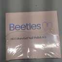 Beetles Gel Nail Polish Set, Glitz Galaxy UV LED Soak Off Gel Kits, 44Pcs Burgundy Red Gold Green Silver Blue Pink Sparkle Shade with Base Top Coat Manicure Gift for Women