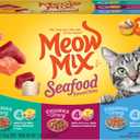 2 x Meow Mix Savory Morsels Seafood Favorites Variety Pack, 2.75 oz Can (12 Pack) (EXP 03/25/27)
