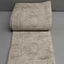 YOUFORTONG 2x12 Runner Rus for Hallways Soft Kitchen Rug Non Slip Rug Runner with Rubber Backing Washable Non Shedding Farmhouse Runner Rug (Beige, 2X12)