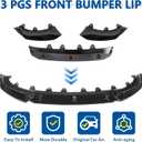 Front Lip Compatible with BMW 2022-2024 X3 G01 X4 G02 IX3 20d 30i 30d M40i M40d, ABS Gloss Black Bumper Air Splitter, Front Bumper Lip Spoiler Protector