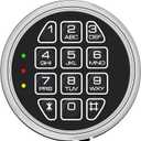 Gun Safe Replacement Lock Chrome Digital Keypad Electronic Lock, Solenoid Safe Lock Mechanism, 14 Pin DIY Safe Lock