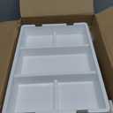 24QT 2Packs Clear Craft Organizers and Storage with Trays