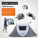 EchoSmile Pop Up Camping Tent, 2/4/6 Person Easy Setup Tent, Water Resistant Dome, Portable with Carry Bag