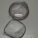Feekoon Pool Pump Lid and O Ring, Pump Strainer Lid Compatible with Hayward Power-Flo SPX1500D2A, Clear Strainer Cover Replacement, 1 Extra O Ring and Lubricating Grease Included
