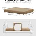Outdoor Cushion Covers Set,8PCS Patio Furniture Couch Seat Slipcovers, Replacement for Sofa Sectional Chair(CoverOnly)