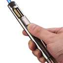 Butane Torch Kitchen BBQ Lighter Long Refillable Windproof Stainless Steel Lighters with Jet Flame (Without Fuel)