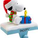 Peanuts Kurt Adler Snoopy and Woodstock Stocking Holder, 4.6-Inch