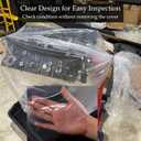 Clear Engine Storage Cover Bags, Extra-Thick Heavy-Duty Transparent PE Protective Covers for Engine Storage and Workshop Use, 39.4 x 47.2 in & 55.1 x 55.1 in, 5