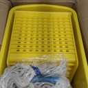 Matthew Cleaning 22 Quart Compact Mop Bucket INCL.2 Pack Mop Head with Side Press Wringer On Wheels,Tandem Portable Floor Cleaning Wavebrake,Ideal for Household,Industrial,Restaurant,Janitorial Use (Yellow)