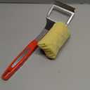 Steam Safe Grill Cleaning Brush Bristle Free for Outdoor Grill with 15" Extended Handle, 3X Thick Aramid Fabric Replaceable Brush Heads, Heavy Duty Triple-Groove Scraper Design for All Grates, Red