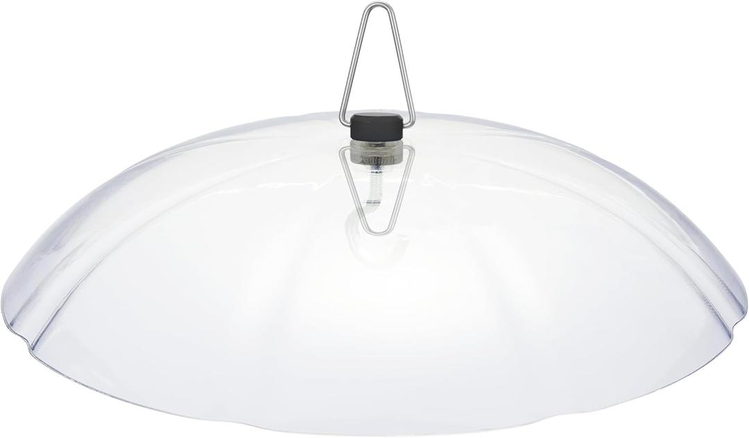 Kingsyard Plastic Weather Protective Dome Cover for Hanging Bird Feeders, Weather Guard & Easy to Clean, Clear