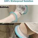 CIVJET Cast Covers for Shower Leg, Waterproof Cast Cover for Showering, Knee Surgery Recovery Equipment, Waterproof Knee Brace, Knee (Diameter - 7.9")