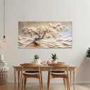 Abstract Canvas Wall Art Decor Botanical Flower Tree Wall Art 24" X 48"
