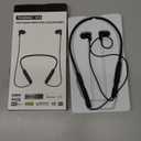 N18 Neckband Bluetooth Earbuds, Wireless Bluetooth 5.2 Headphones with Microphone, Ultra-Lightweight Comfort, IPX7 Waterproof, Deep Bass Strong Beat, 20H Playtime, Magnetic Earphones (Black)