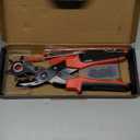 Revolving Punch Plier Kit, XOOL Leather Hole Punch Set for Belts, Watch Bands, Straps, Dog Collars, Saddles, Shoes, Fabric, DIY Home or Craft Projects, Heavy Duty Rotary Puncher, Multi Hole Sizes Make