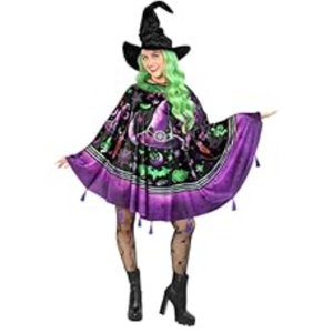 Morph Purple Witch Costume Womens Halloween Poncho For Women, Halloween Costumes For Womens Witch Costumes For Adults