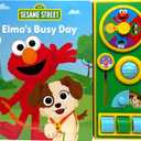 Sesame Street Elmo, Tango, and More! - Elmo's Busy Day - Sensory and Fidget Toy Style Board Book - Satisfying Tactile Play - PI Kids
