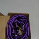 Premium Bungee Cords with Plastic Coating Metal Hooks 36 inch, 4 Pack Purple Color, 10mm Heavy Gauge Rubber