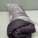 Alandar Home Retro Dark Purple Linen Bottom Duvet Cover Sets 4 Piece Twin Ultra Soft Bed Quilt Cover Set for Kids/Teens/Women/Men, Farmhouse Flax Texture Bedding Collection All Season Use