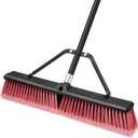 TidyBliss 24” Large Push Broom Outdoor Heavy Duty with 63” Long Handle