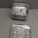 Non-Stick Disposable Air Fryer Aluminum Foil Liners Square 50PCS, Oil-Proof Aluminum Foil Tin Box Also for Steamer Basket Instant Pot Oven & Grill (8 * 8 Inch-Square)