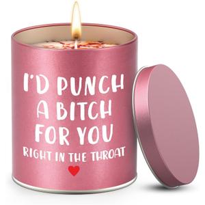 Valentines Day Gifts for Her Scented Candle: Birthday Gifts for Women Mom Girlfriend Wife Sister Galentines Mothers Day Christmas Stocking Stuffers White Elephant Anniversary Friendship Funny Gift (Rose Gold)